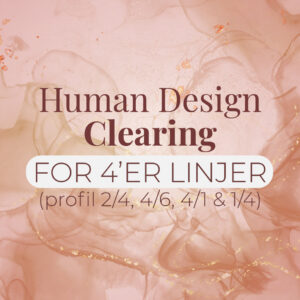 Clearing for Human Design 4’er linjer (lydfil)